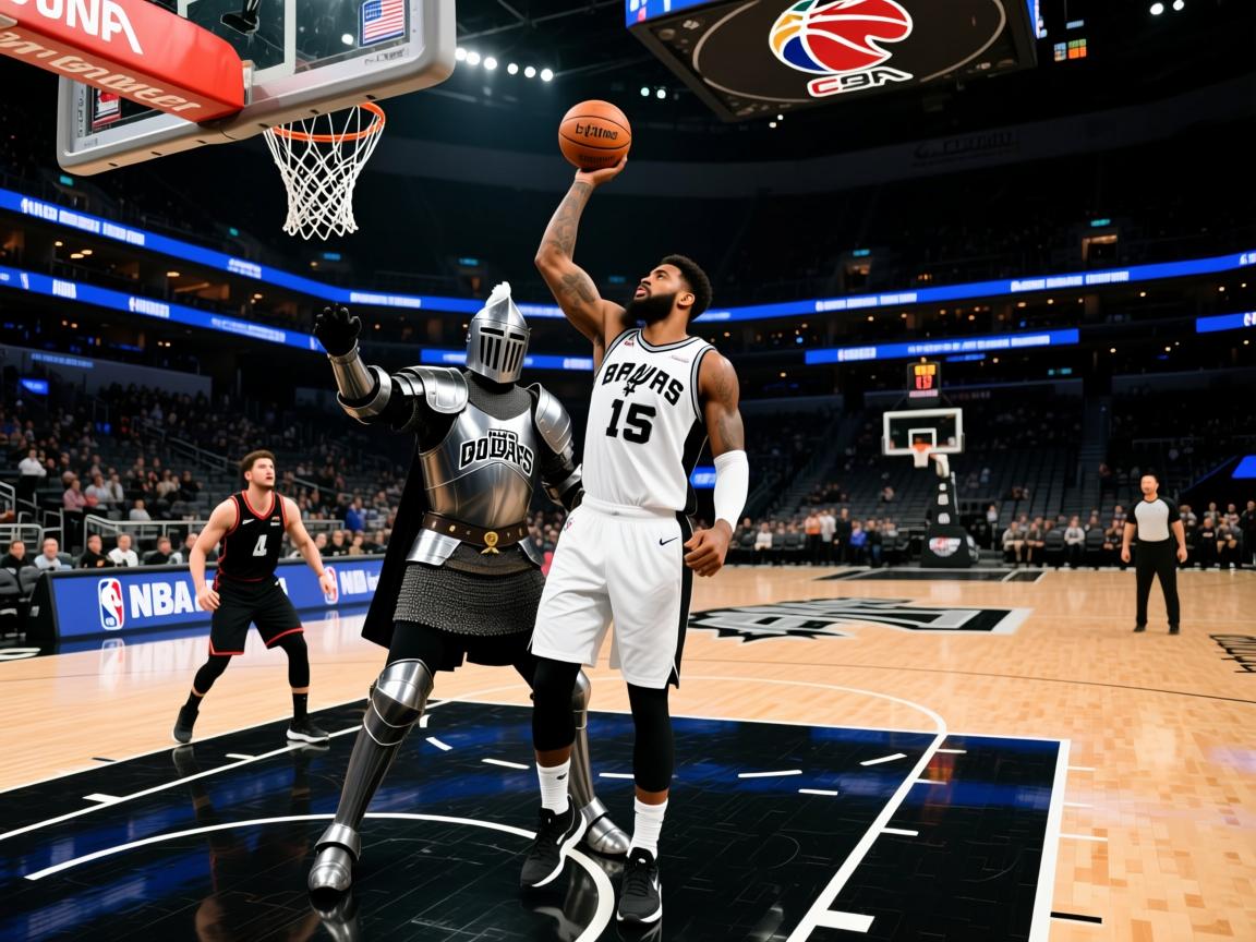 骑士大败马刺，拉文单场15篮板