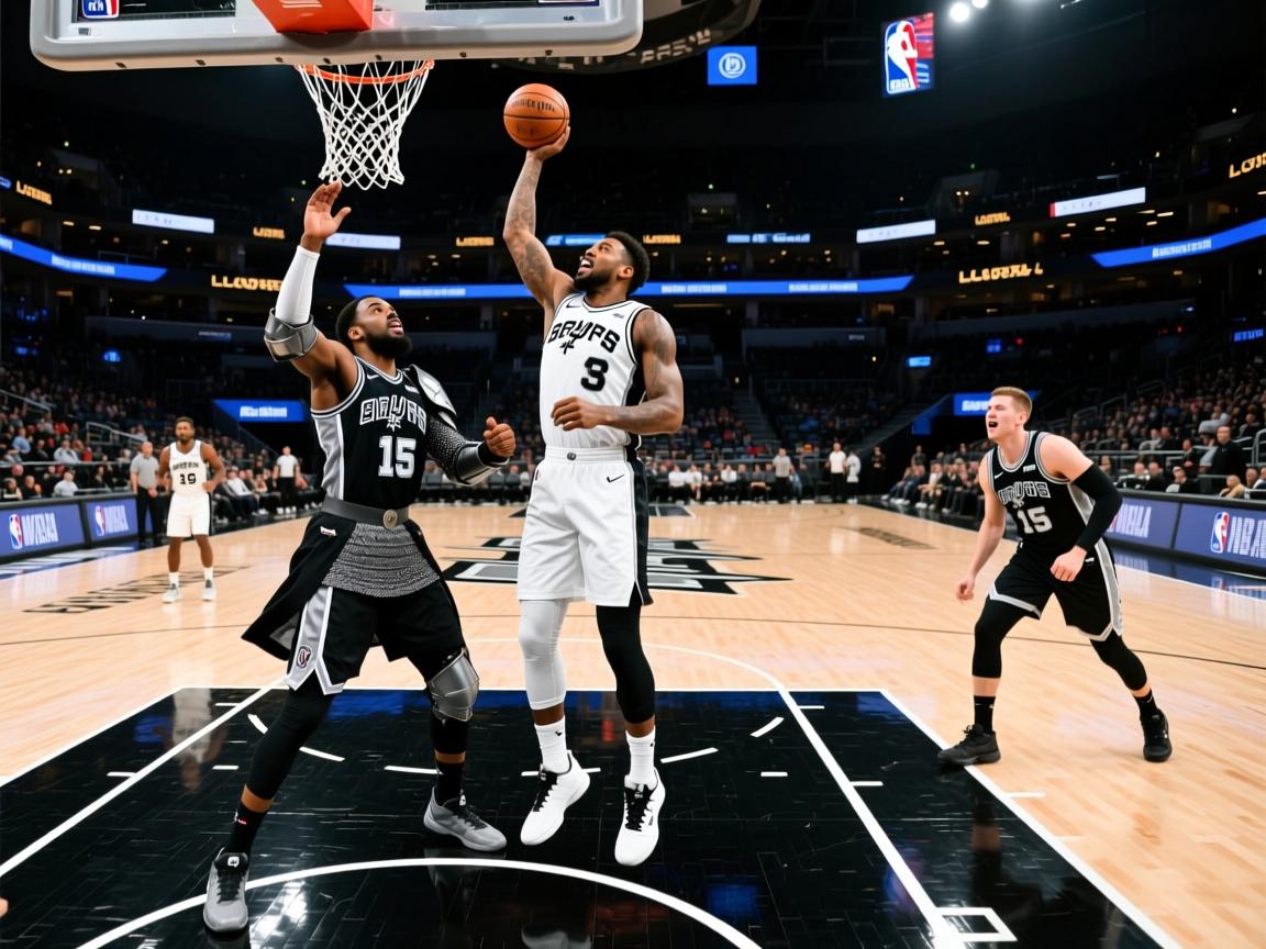 骑士大败马刺,拉文单场15篮板 第2张