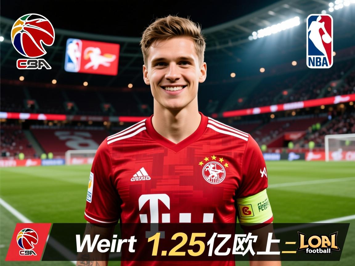 德甲球员转出费用排名一览！维尔茨1.25亿欧登上榜二