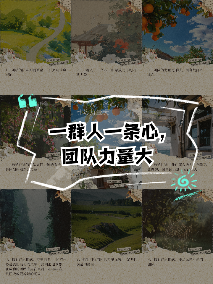 愿景和决心，全队奋斗，团结如一的简单介绍